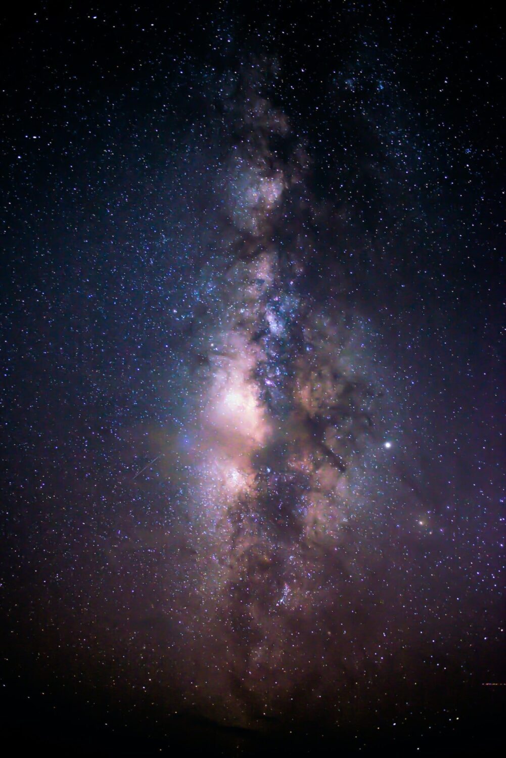 A colorful milkyway with stars in a celestial constillation